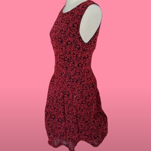 MOON skater dress in a mesh velvet